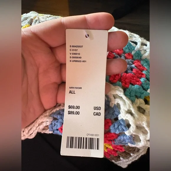 Urban Outfitters Crocheted Colourful Granny Square Vest - Picture 6 of 6